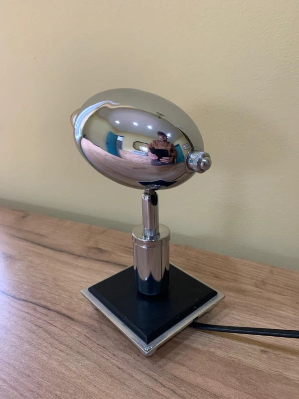 Space Age Rocket Table Lamp - Chrome  Bullet Design