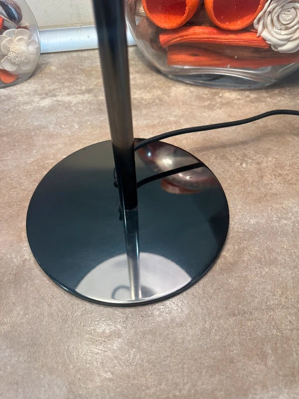 Retro Black Metal Mushroom Table Lamp - Dual Light Design