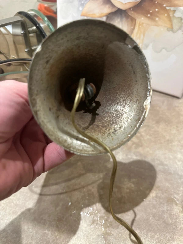 Rare 1960s Italian Ceiling Lamp - Fontana Arte / Veca Smoked Glass