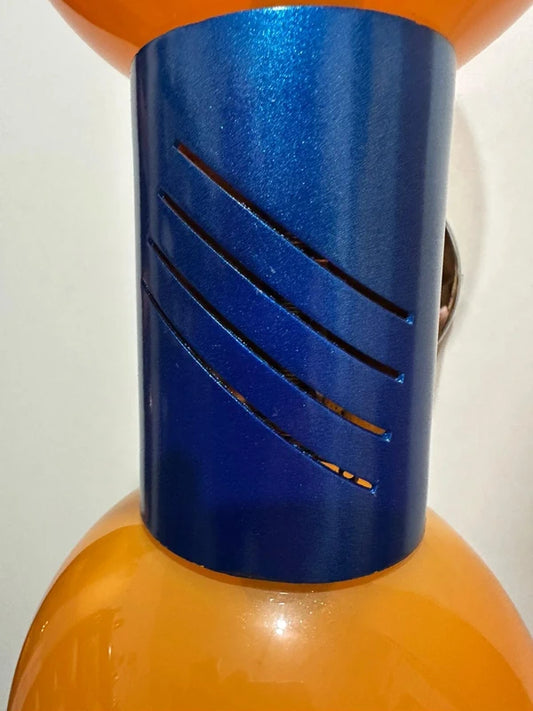 Space Age Wall Lamp - Blue, Chrome & Orange