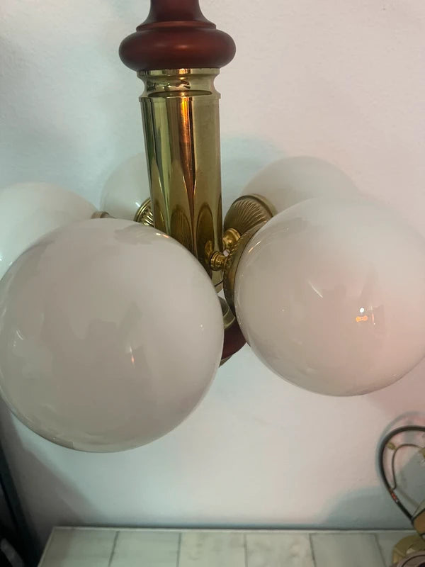 Vintage chandelier — full lamp front view